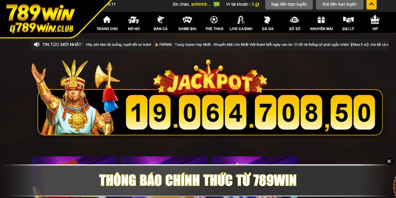 Thông báo chính thức từ 789WIN
